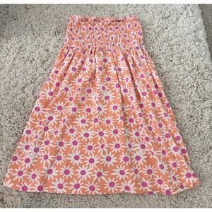 Hanna Andersson Floral Strapless Sun Dress Cover Up Size 140cm US 10